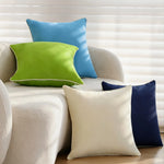 Square Pillow Cover Microvelvet Piped 18×18