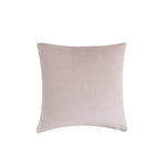Square Pillow Cover Quilted Herringbone Cotton-Blend Hidden Zipper