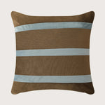 Square Pillow Cover Striped Velvet Concealed Zipper