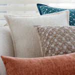 Square Sofa Pillow Cover Plush Chenille Zipper Closure