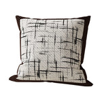 Square Throw Pillow Cover Cotton-Linen Concealed Zipper & Machine Washable