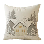 Square Throw Pillow Cover Embroidered Textured Plush