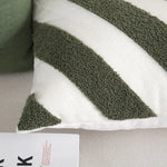 Square Throw Pillow Cover Linen-Blend Knife-Edge Hidden Zipper