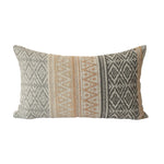 Square Throw Pillow Jacquard Bouclé Concealed Zipper