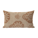 Square Throw Pillow Jacquard Bouclé Concealed Zipper