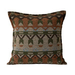 Square Throw Pillow Jacquard Bouclé Concealed Zipper