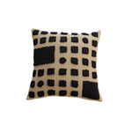 Square Throw Pillow Knitted Tufted Diamond 18 Inch