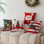 Square Throw Pillow Tufted Cotton Tassel Corners 18 Inch
