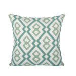 Square Throw Pillow Woven Cotton Geometric Insert Included