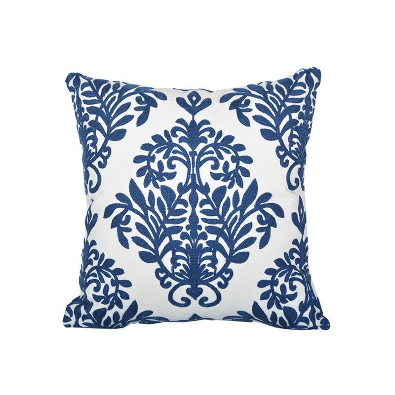 Square Throw Pillow Woven Cotton Geometric Insert Included