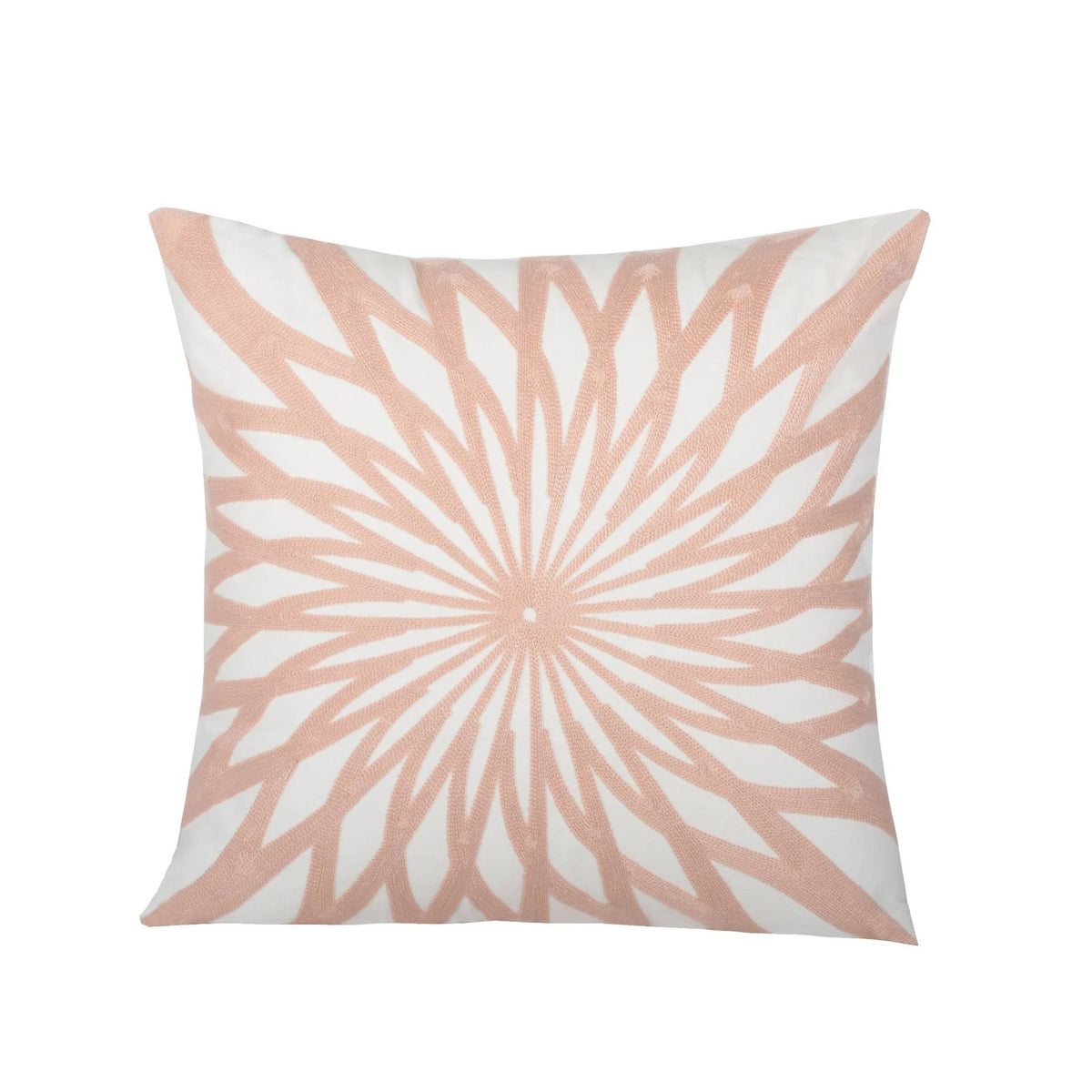 Square Throw Pillow Woven Cotton Geometric Insert Included