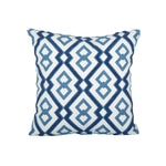 Square Throw Pillow Woven Cotton Geometric Insert Included