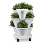 Stackable Planter Self-Watering 4-Tier