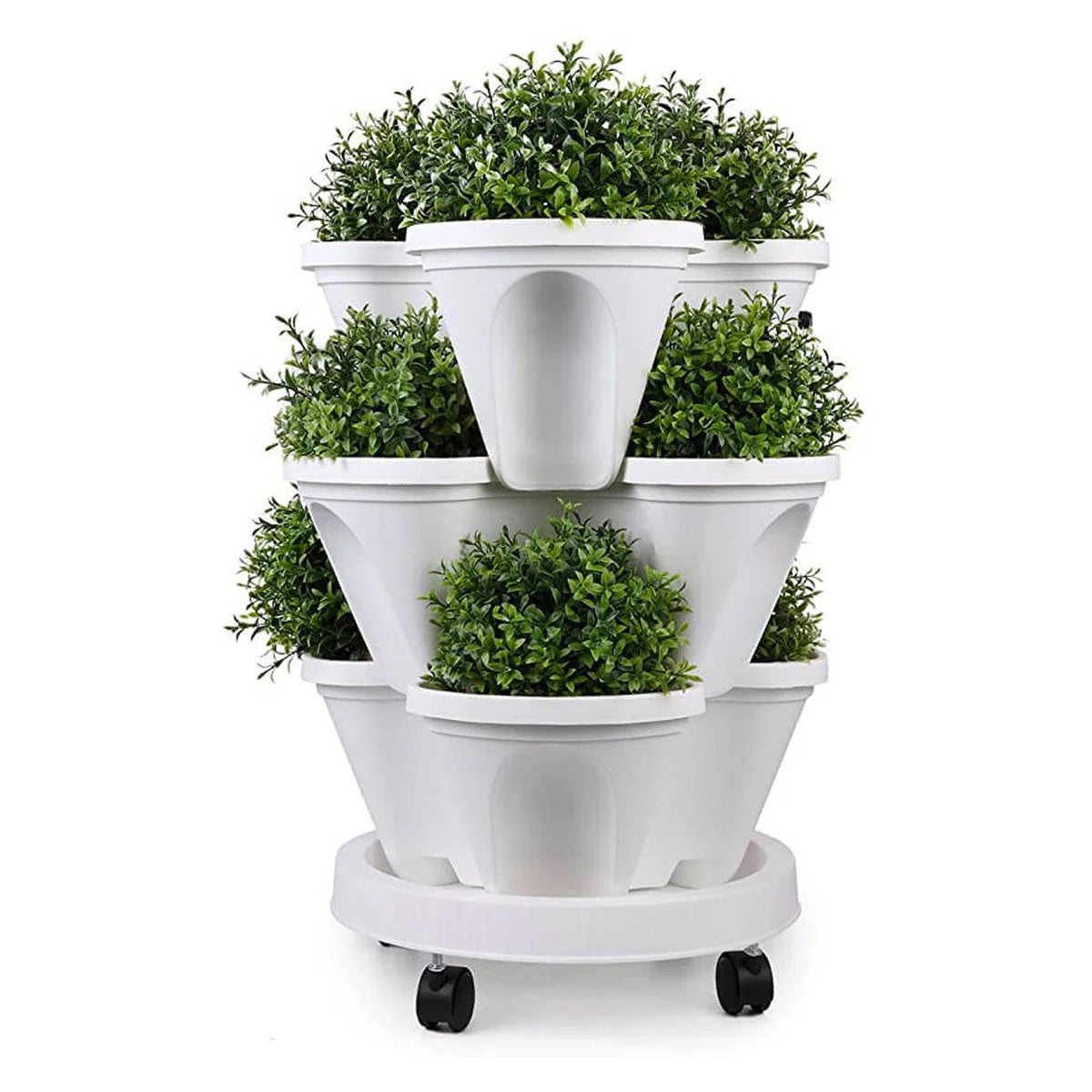 Stackable Planter Self-Watering 4-Tier