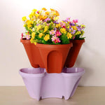 Stackable Planter Vertical Garden Herbs & Vegetables