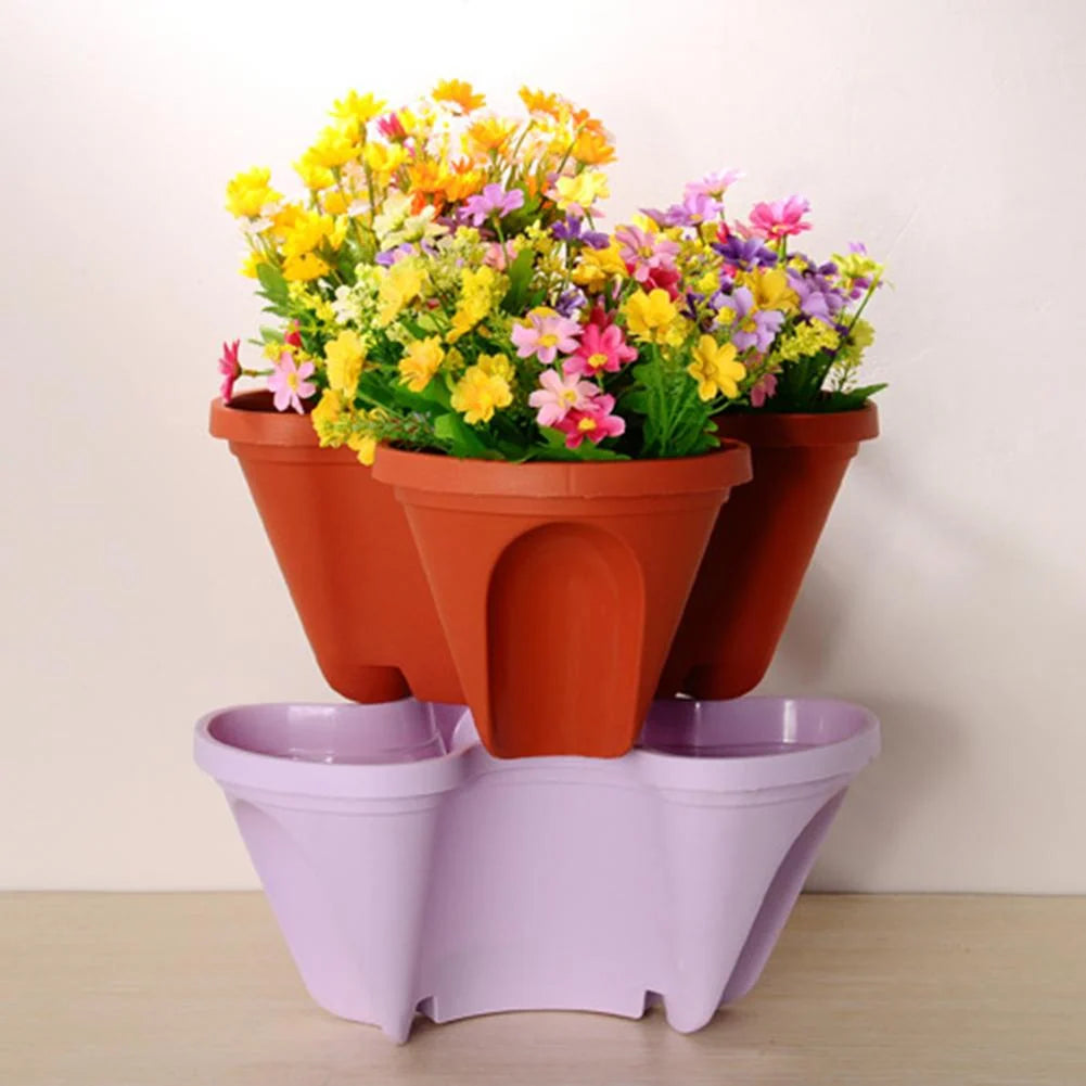 Stackable Planter Vertical Garden Herbs & Vegetables