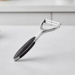 Stainless Steel Vegetable Peeler with Double-Sided Blade and Ergonomic Grip