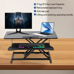 Standing Desk Riser Dual-Tier 37-Inch Sit-Stand Converter