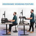 Standing Desk Riser Dual-Tier 37-Inch Sit-Stand Converter