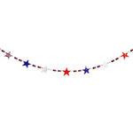 Star Garland Red White Blue Indoor & Outdoor