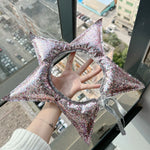 Star Headpiece Glitter Padded Adjustable Satin Ties