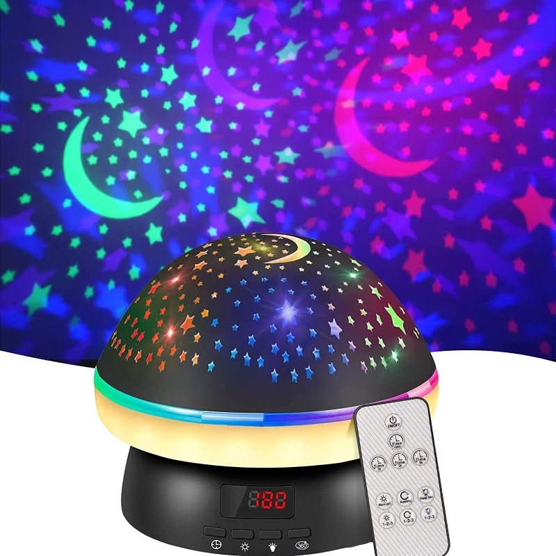 Star Projector 16-Color Rotating With Remote & Timer