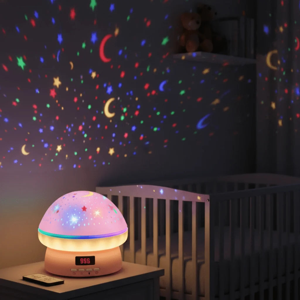 Star Projector 16 Colors Rotating Timer & Remote Control