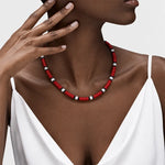 Statement Necklace Serpent-Inspired Design Six Color Options
