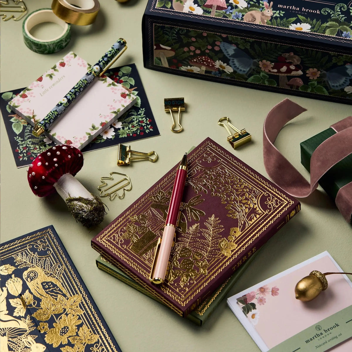 Stationery Advent Calendar 24-Piece Set Pens Notebooks Stickers & Washi Tape