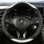 Steering Wheel Cover Honeycomb Non-Slip Grip Synthetic Leather