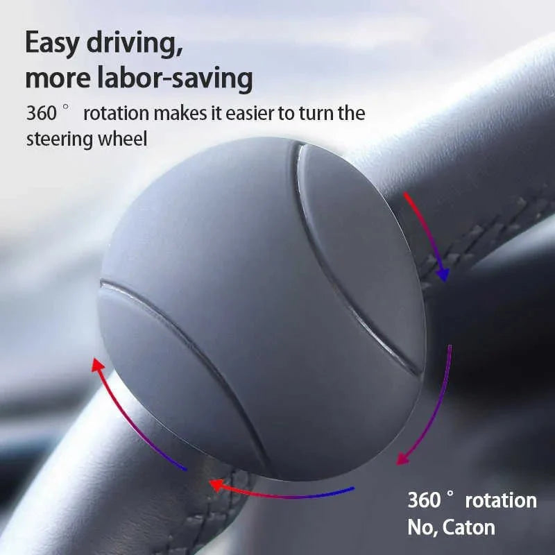 Steering Wheel Spinner Knob 360° Rotation Ergonomic Grip Universal Fit