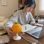 Stemmed Drinking Cup Tropical Fruit Design