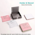 Sticky Note Organizer Compact Smooth Surface & Easy Dispensing