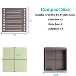 Sticky Note Organizer Compact Smooth Surface & Easy Dispensing