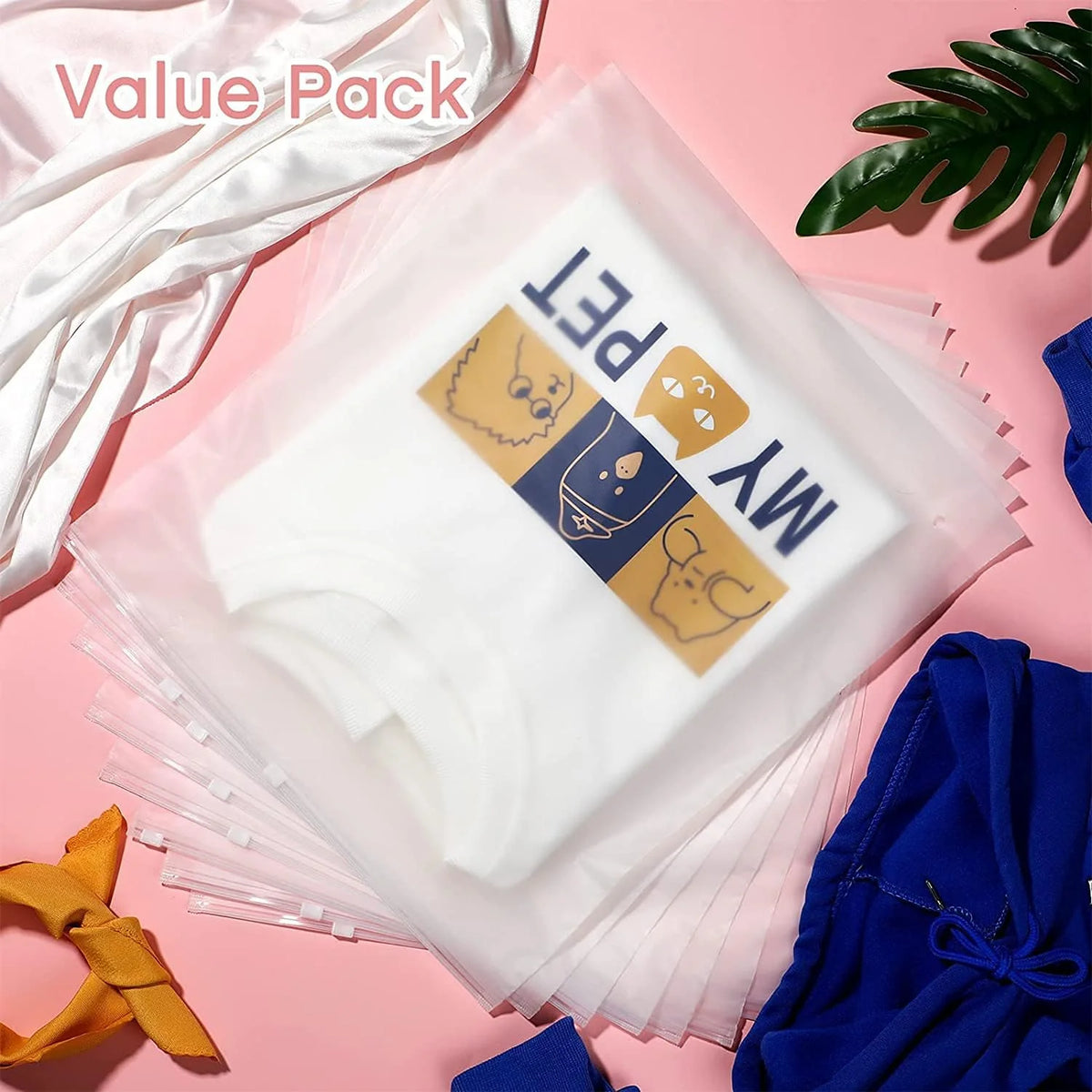 Storage Bags Frosted Slide-Zip Ventilated & Water-Resistant 20-Pack