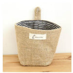 Storage Basket Collapsible Wicker Cotton Lined