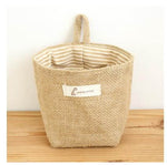 Storage Basket Collapsible Wicker Cotton Lined
