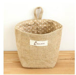 Storage Basket Collapsible Wicker Cotton Lined