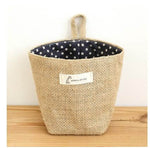 Storage Basket Collapsible Wicker Cotton Lined
