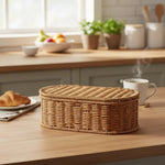 Storage Basket Faux Rattan Woven Dust-Protected