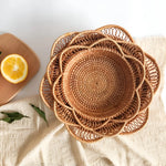 Storage Basket Handwoven Natural Rattan Multi-Size