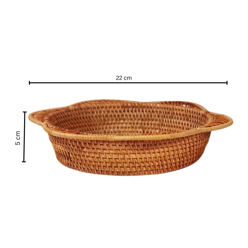 Storage Basket Handwoven Natural Rattan Multi-Size