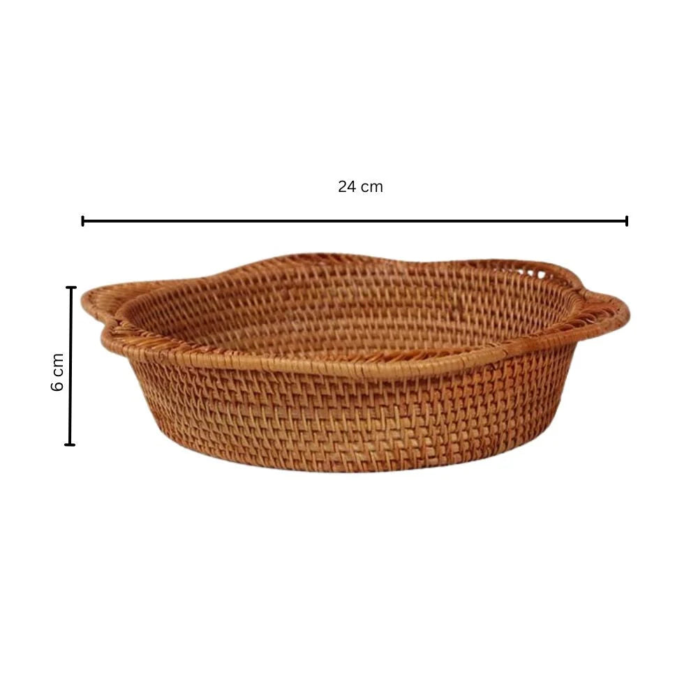 Storage Basket Handwoven Natural Rattan Multi-Size