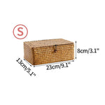 Storage Basket Handwoven Seagrass With Lid