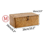 Storage Basket Handwoven Seagrass With Lid