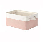 Storage Basket Linen Lightweight Shape-Retaining Wipe-Clean