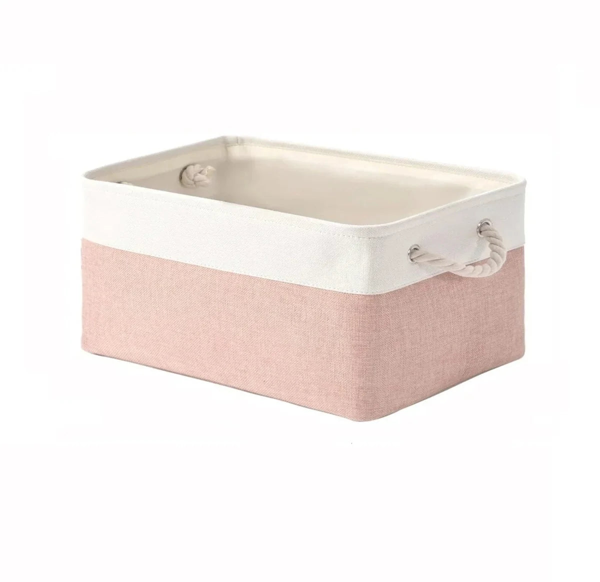 Storage Basket Linen Lightweight Shape-Retaining Wipe-Clean
