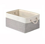 Storage Basket Linen Lightweight Shape-Retaining Wipe-Clean