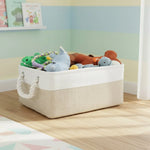 Storage Basket Linen Lightweight Shape-Retaining Wipe-Clean