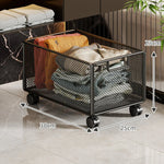 Storage Basket Metal Mesh Stackable With Handle